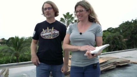 Outdoors reality video of Cory Chase and her husband in HD