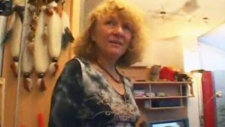 German Granny Turns Into Slut In Her Home