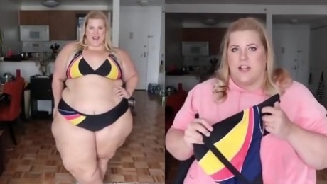 BBW in swimsuit